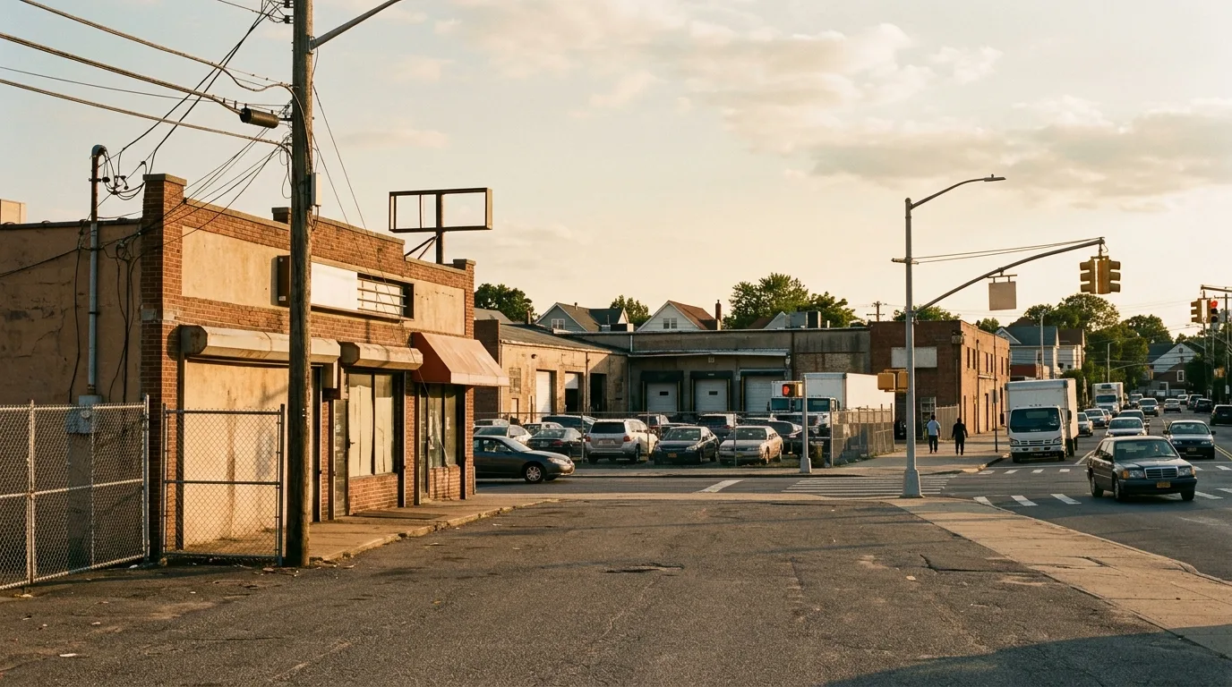 Bulls Head and the warehouses behind Victory & Richmond. — illustration