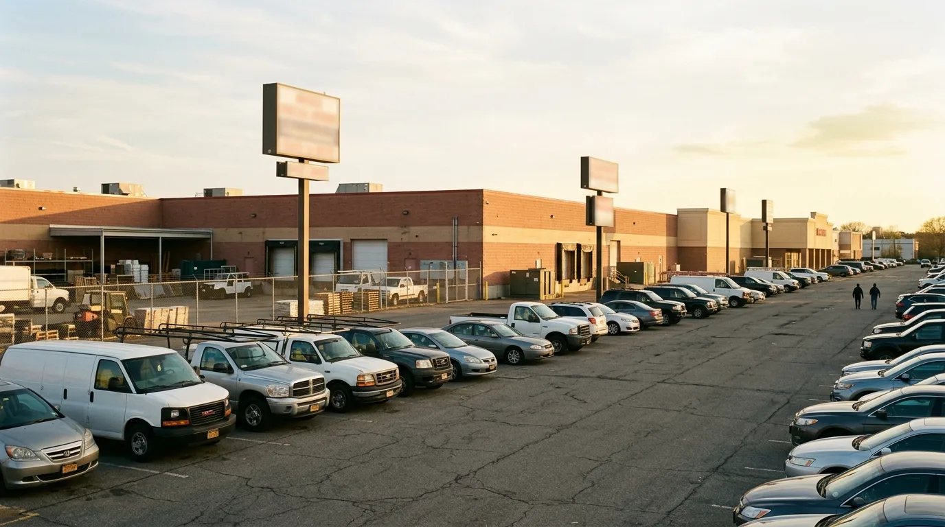 Charleston: big-box, big lots, big trucks. — illustration