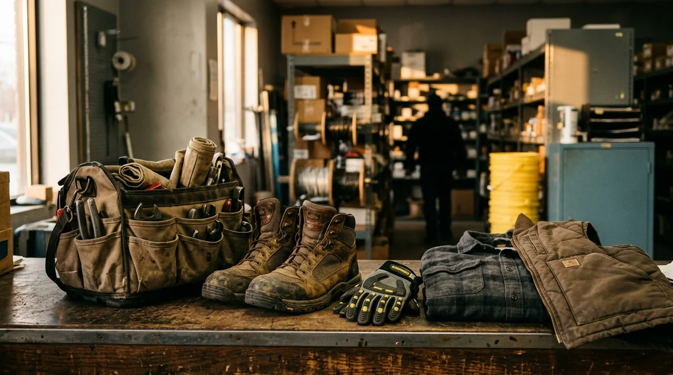 HVAC tech workwear in Staten Island — illustration