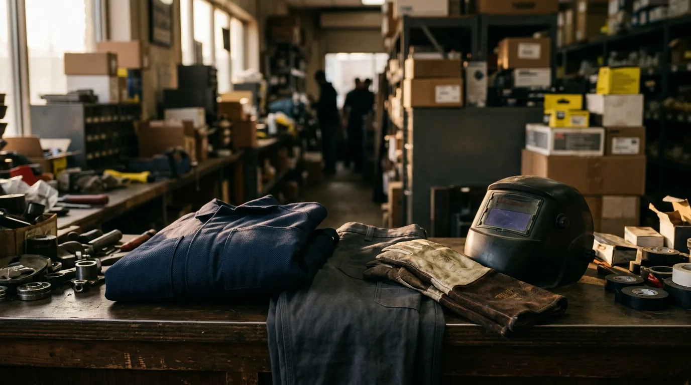 Welder FR workwear in Staten Island — illustration