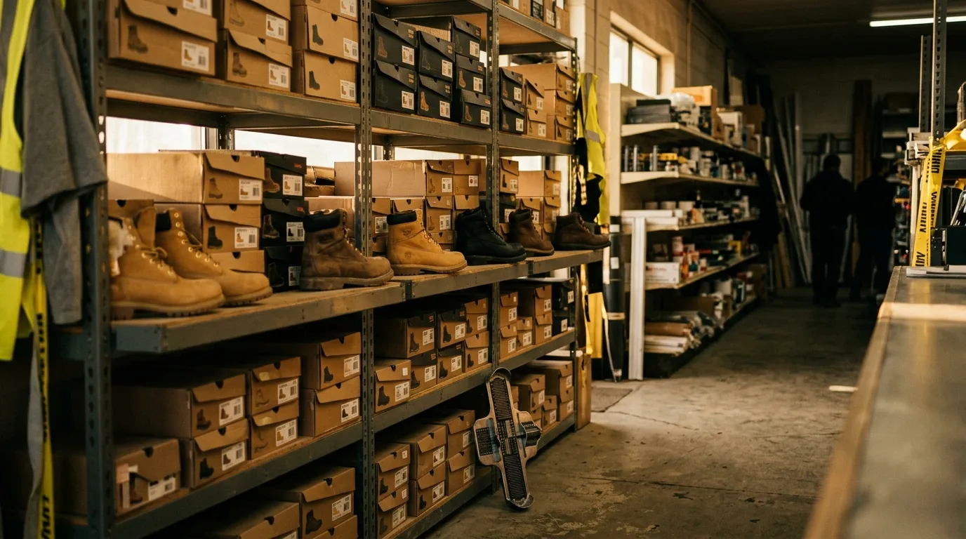 Where to buy construction boots in Staten Island — illustration