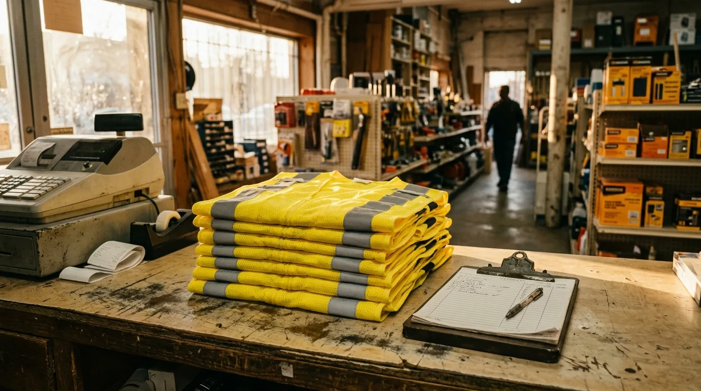 Where to get vests for a construction crew — illustration